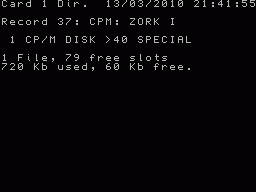 AL CP/M Directory in B-DOS